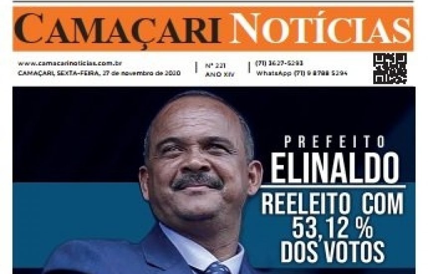 [Edição 221 do jornal impresso Camaçari Notícias faz um balanço das Eleições 2020]